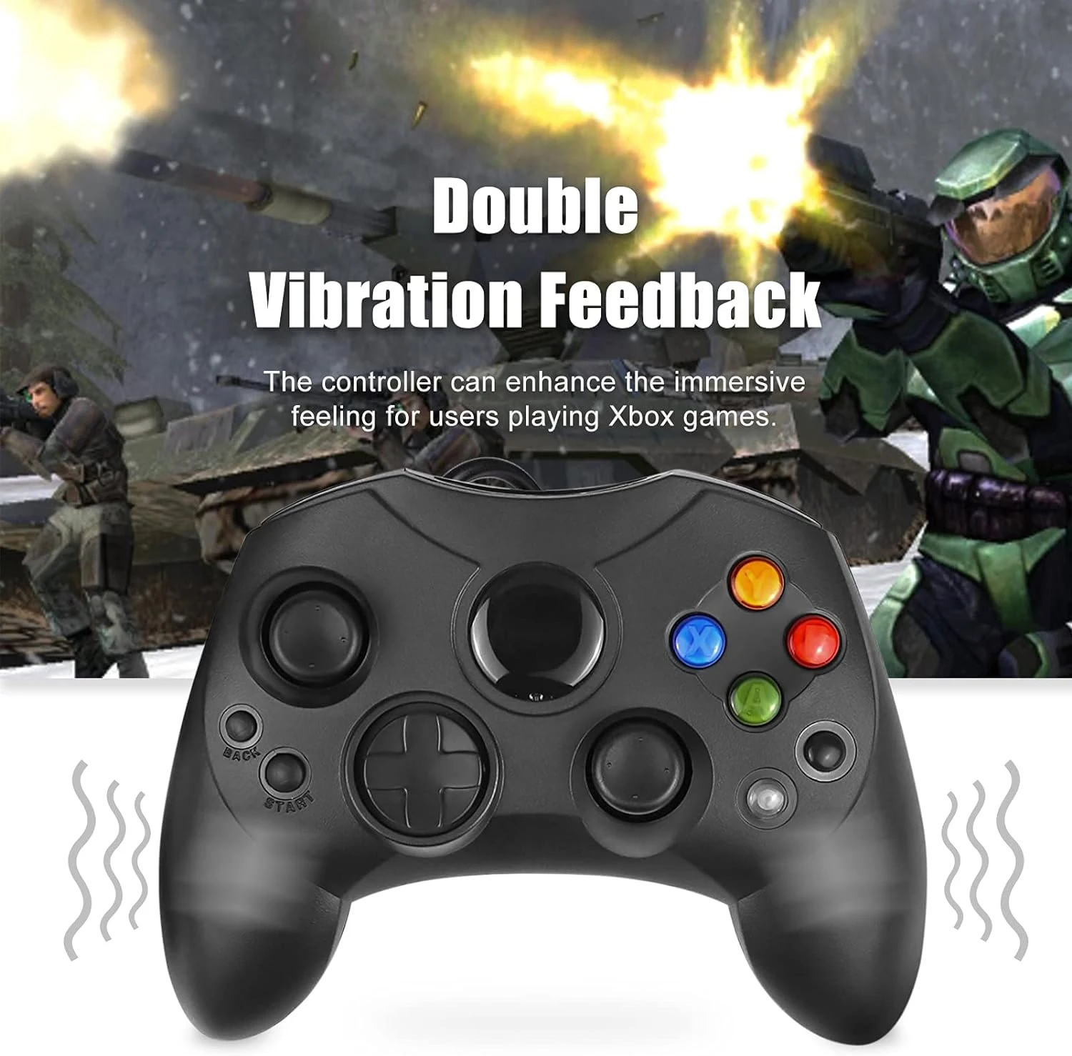 جهاز تحكم بديل أسود من مايكروسوفت لجهاز إكس بوكس ، جزء واحد ، جديد ،