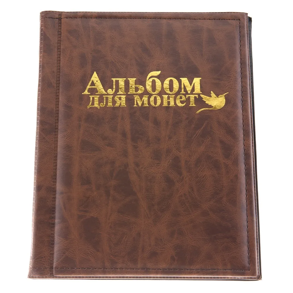 8.46 X 6.77 Inch Coin Storage Folder 250 Pockets Large Capacity Coin Collection Album Compact Design 10 Pages Coin Holder Album