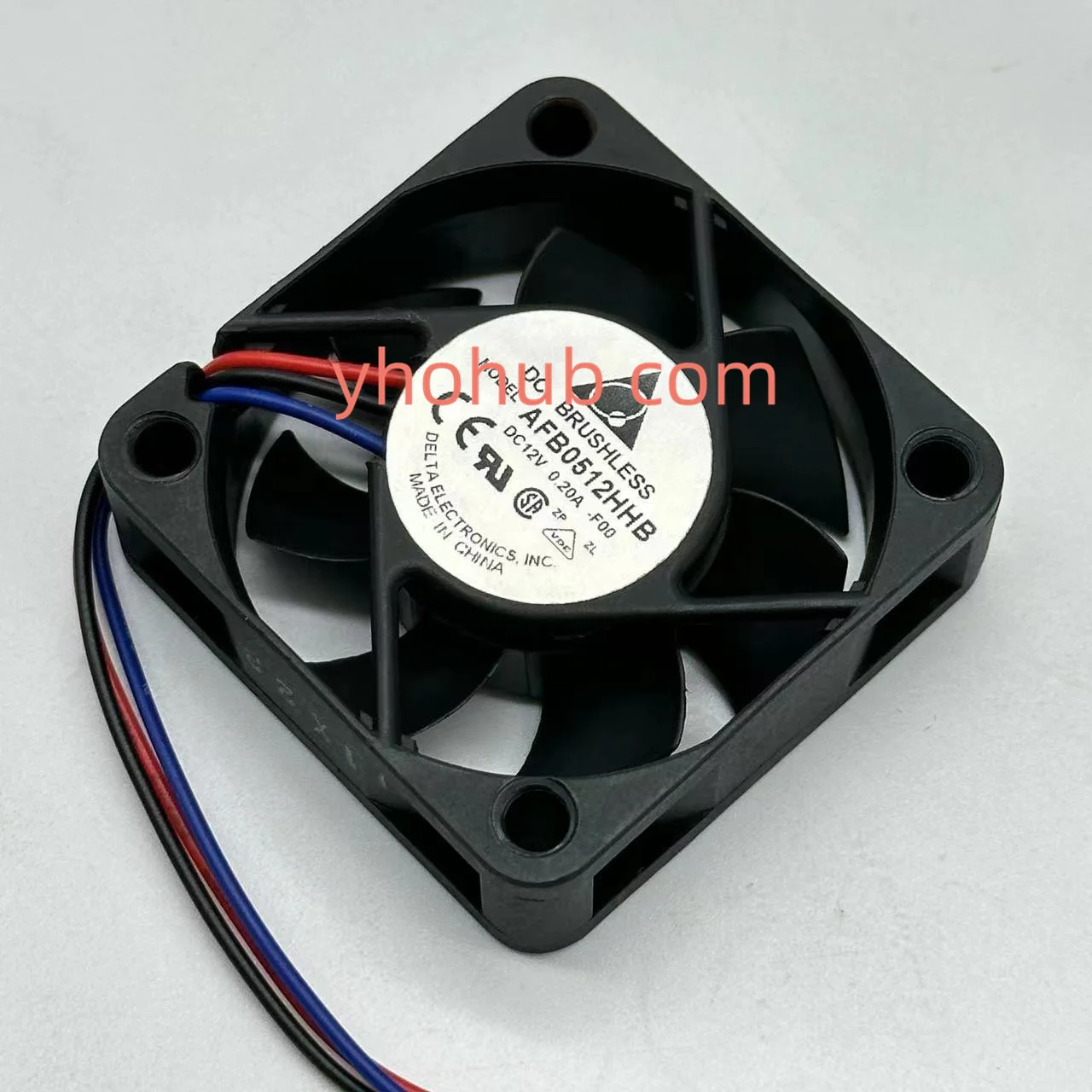 Delta Electronics AFB0512HHB F00 DC 12V 0.2A 50x50x15mm 3-Wire Server Cooling Fan