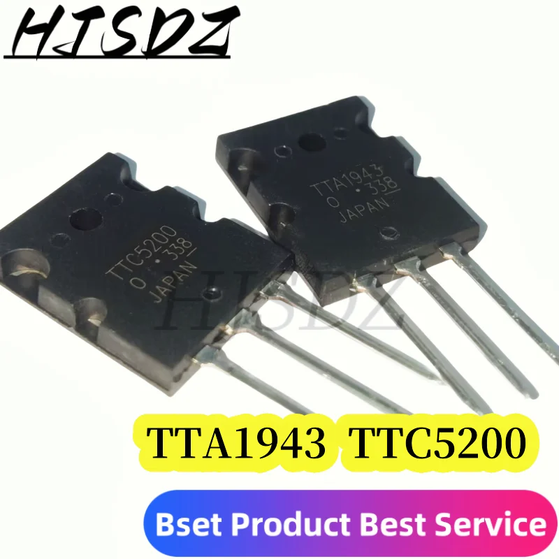 Transistor De 5 Piezas 2SC5200 C5200 Om-247 2SA1943 A1943 TO-3PL 1943 TO-3P TTA1943 TTC5200