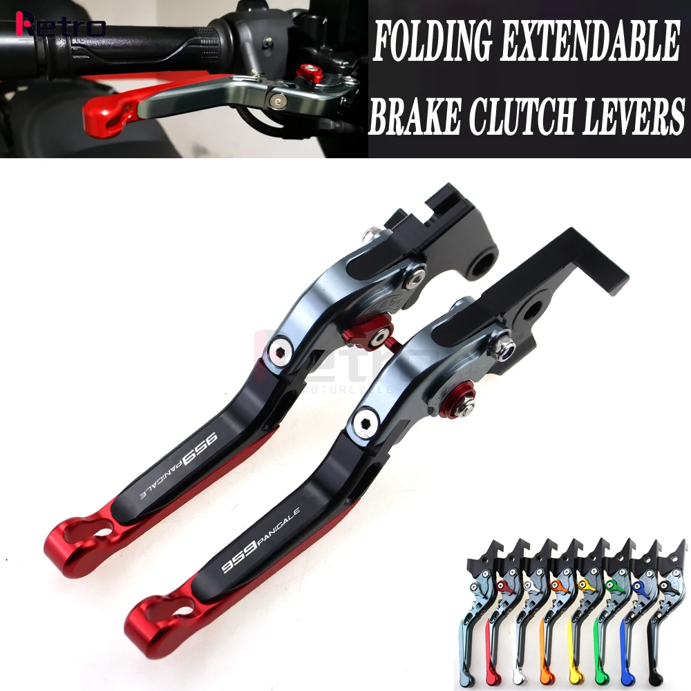 

For DUCATI 959 Panigale 2016-2018 2017 Motorcycle Folding Extendable Front Rear Brake Levers