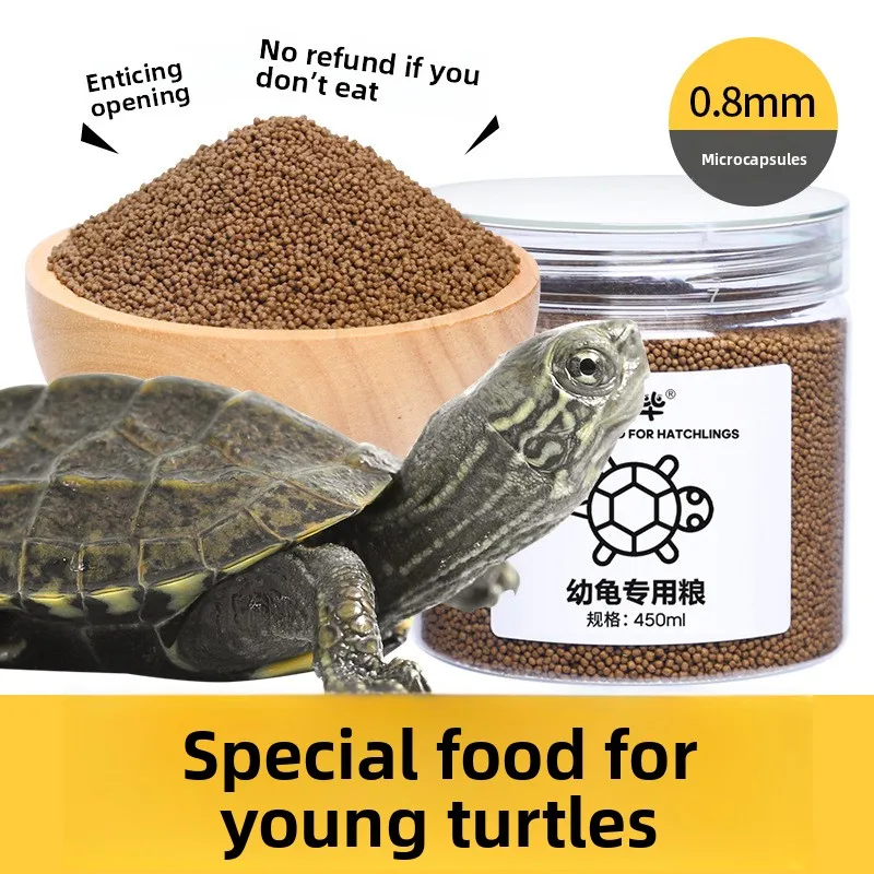 

Vibes Baby Turtle Food, for Red-Eared Sliders, Snapping Turtles&More, Starter with Calcium,Pellets for Juvenile Aquatic Turtles