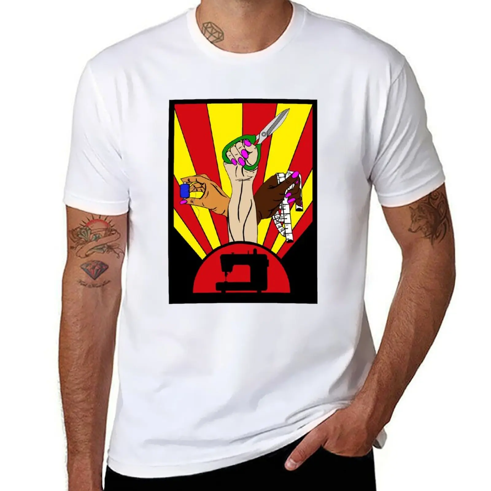 

Sewing Propaganda T-Shirt t shirts for man graphic vintage t shirt personalised T-Shirt