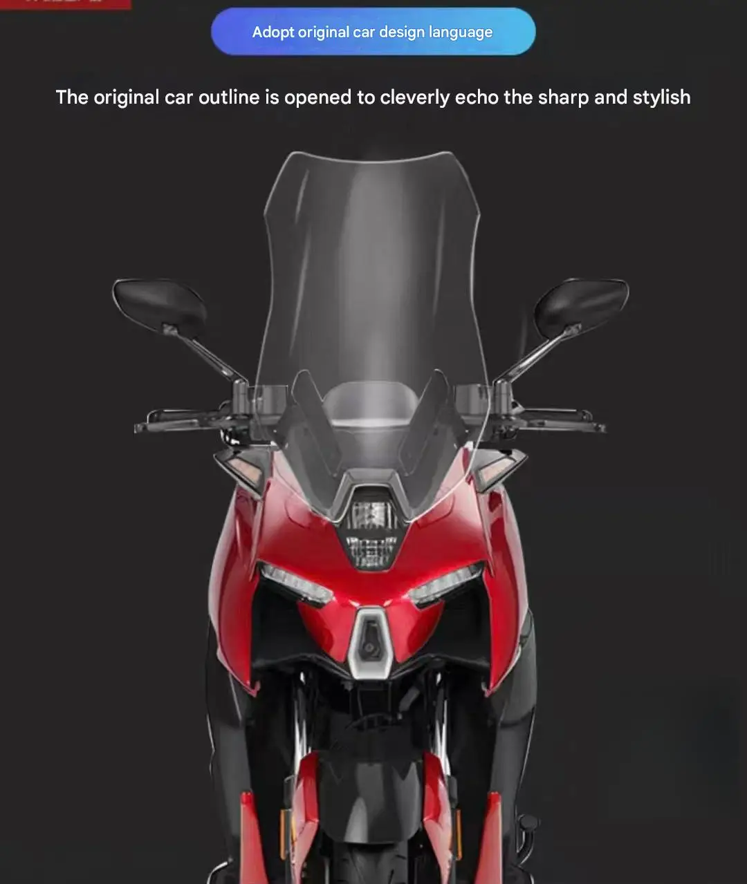 Suitable for ZONTES 310M modification: heightened windshield, widened windshield, chest protection, and rain shield. M310  310m