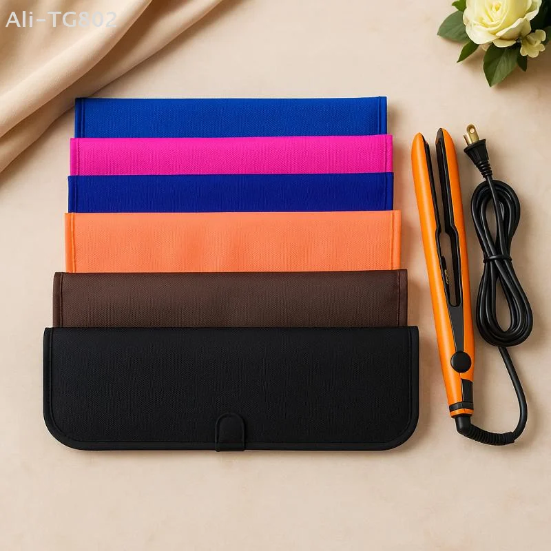 Heat Resistant Anti-Heat Mat Pouch Portable for Hair Straightener Flat Iron Curling Iron Styling Organizer Prevents Burns