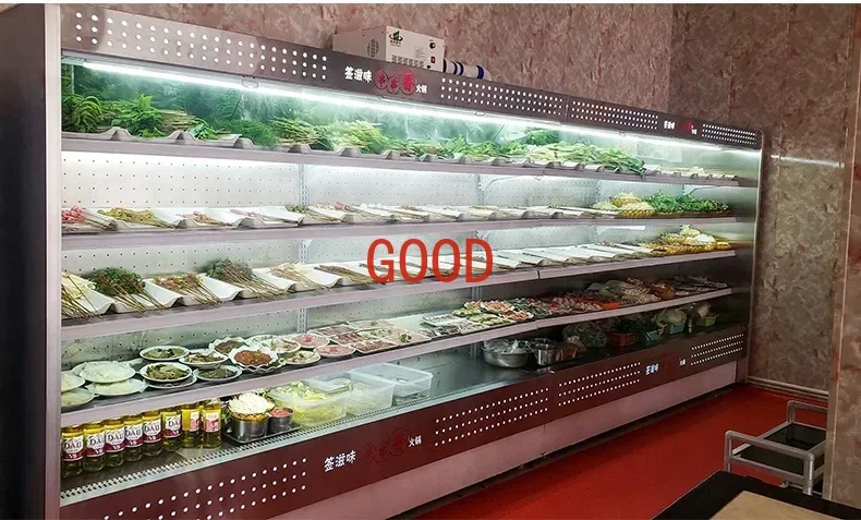 

Шкаф для заказа барбекю, жареных шампуров, коммерческий охлаждаемый шкафчик для заказа в малатанге, вертикальный шкаф с воздушной занавеской, шкаф для хранения фруктов