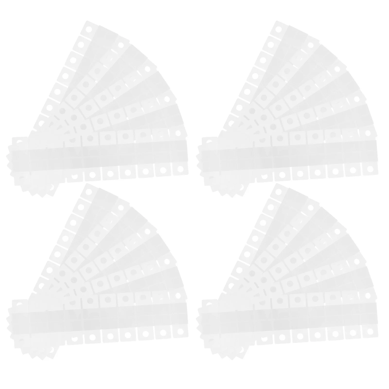 

360Pcs Clear Hang Tabs Strong Adhesion Transparent Display Tags for Retail Round Holes Clear Hang Tabs Self-Adhesive Small Tags