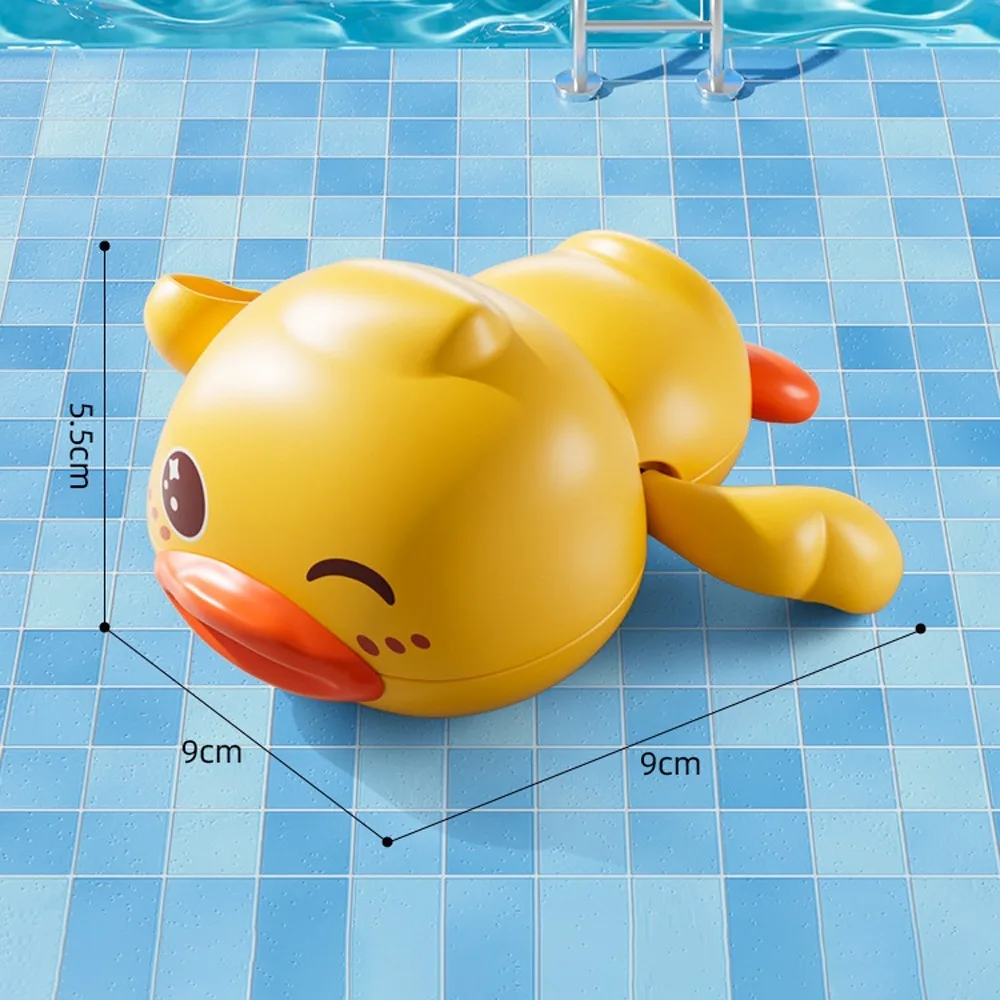 Cute Water Floating Bathtub Toys para crianças, Clockwork Bathing Shower Toys, Dolphins Duck, Outdoor