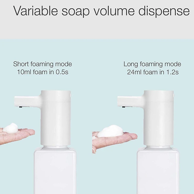 Automatic Foaming Soap Dispenser, Morden Styling Upgraded, Infrared Sensor Detection, Press-Free, Waterproof, USB Charging, Adju