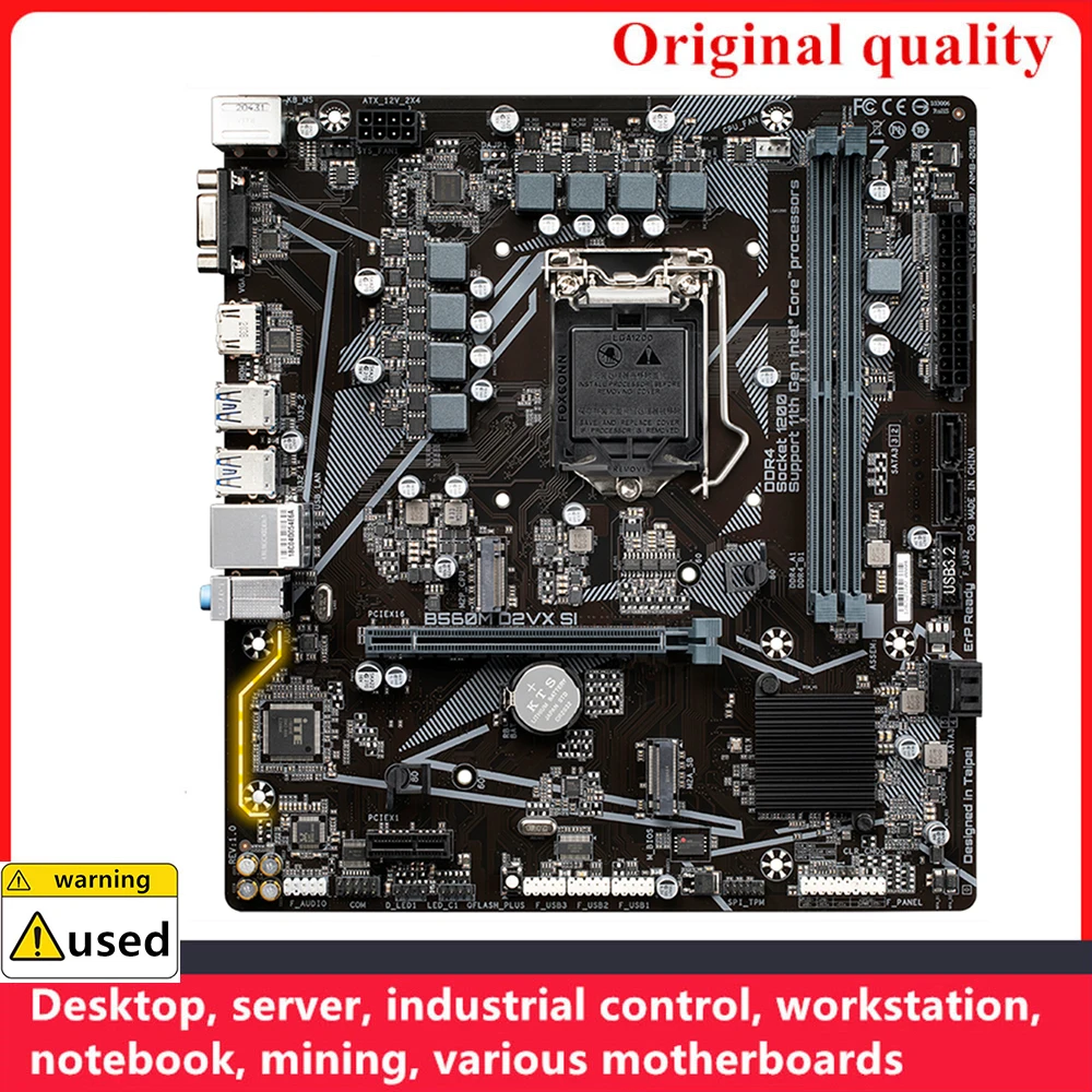 

For B560M D2VX SI Motherboards LGA 1200 DDR4 64GB M-ATX For Intel B560 Desktop Mainboard M.2 SATA III USB3.0