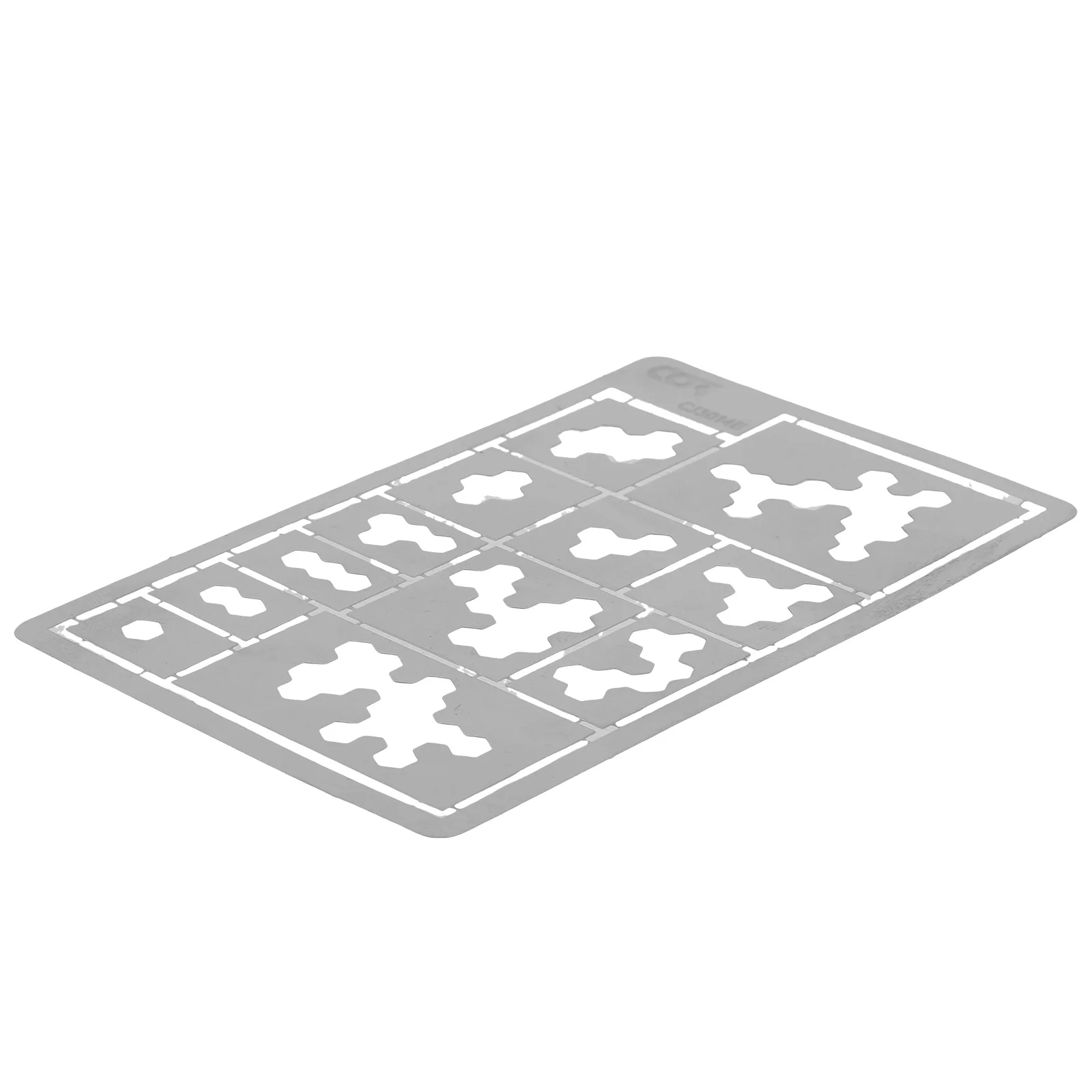 Spray Paint Camouflage Board Reusable Stencils DIY Stainless Steel Hollow-out Templates Silver Painting Tools