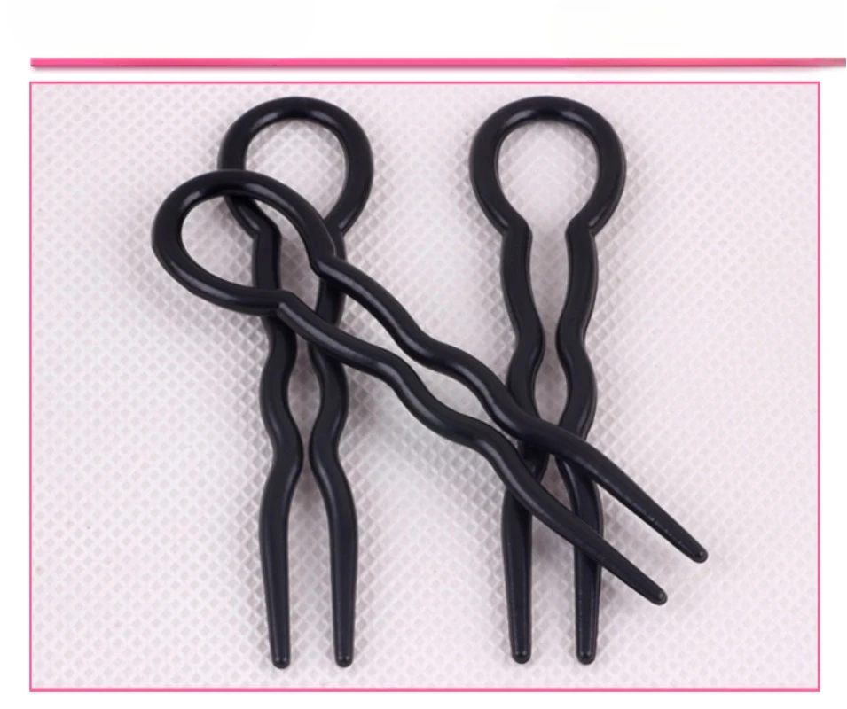 3pcs/set Simple U Shape Hair Clips Bobby Pins for Women Plastic Bobby Pins Barrettes Bridal Hair Accessories for Women Hair Bun