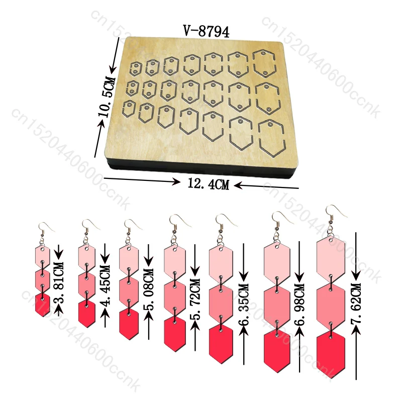 

Новые деревянные штампы для сережек, штампы для скрапбукинга/разные размеры/V-8794