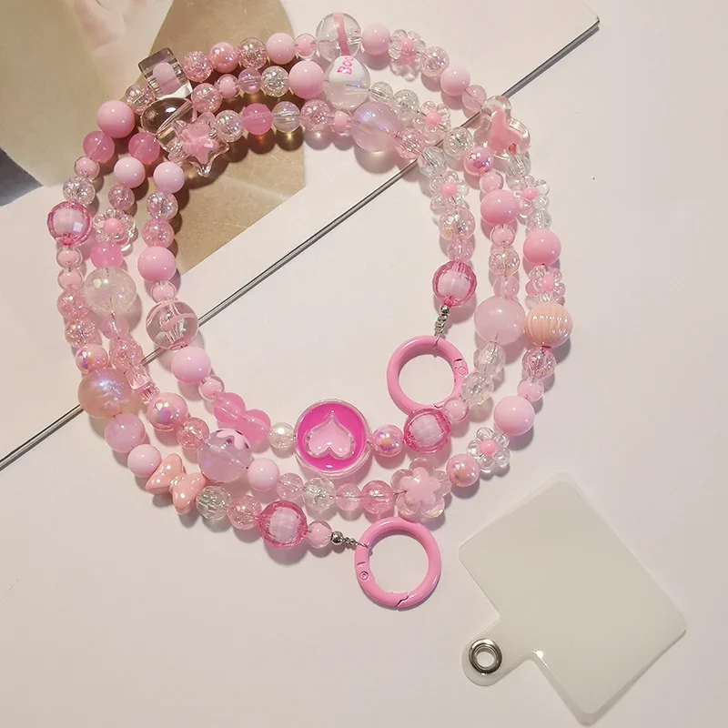 

МОБИЛЬНЫЙ ТЕЛЕФОН Lanyard красочная пятиугольная звезда, ручная работа, круглая бусина, подвеска, ремешки для мобильных телефонов цепь