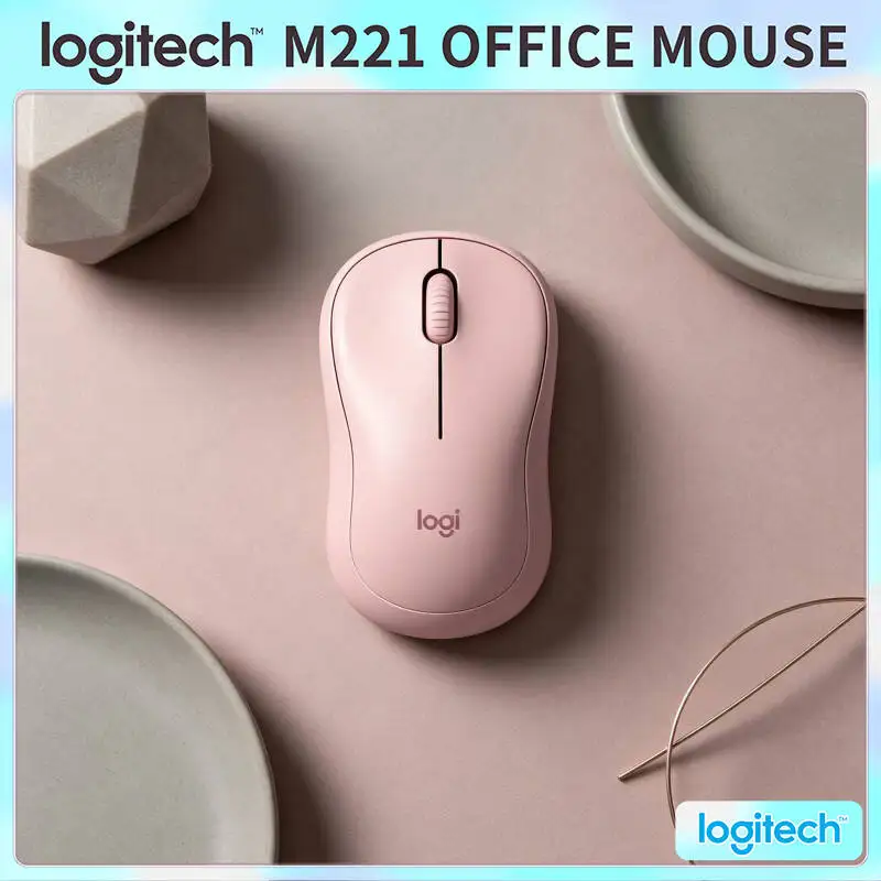 

Logitech M221 Wireless Silent Mouse - 18-Month Long Battery, 1000 DPI, Noise Cut Feature, Ideal for Office Home Library Spaces