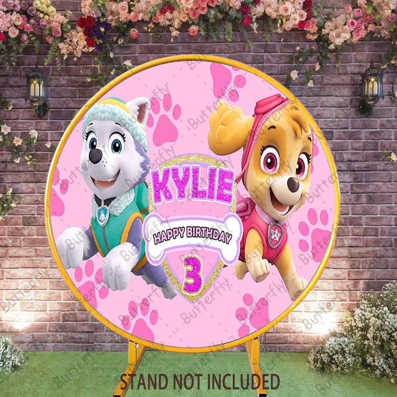 Pink Dogs Circle Ba…