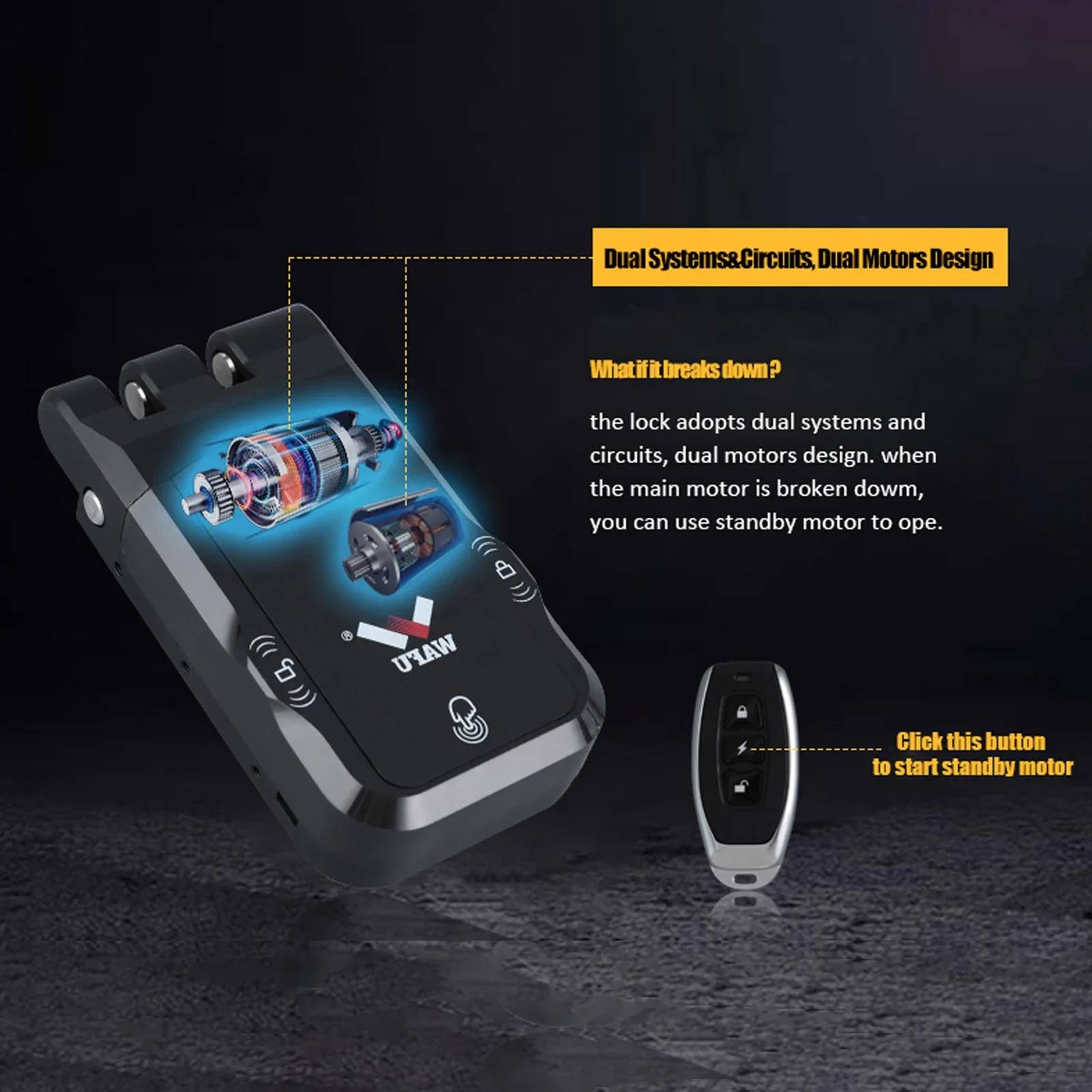 

Умный замок WAFU, электронный дверной замок без ключа, беспроводной невидимый электронный замок без ключа, дистанционное управление, разблокировка с сенсорным замком