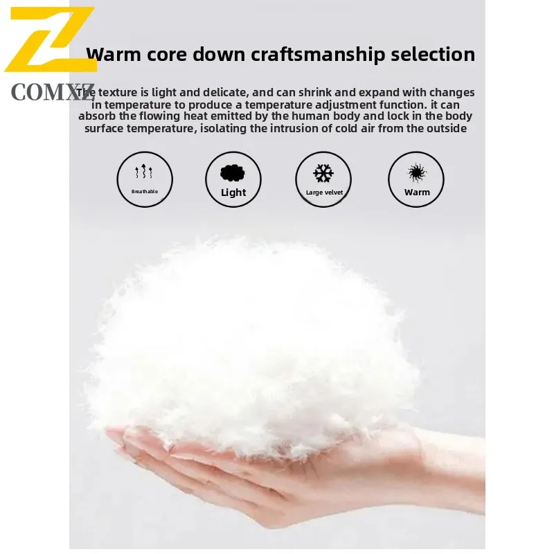 2025 Down Vest Men Casual Sleeveless Coat Autumn Winter Graphene Heating Warm Fashion Stand Collar Waistcoat Lightweight Comfort