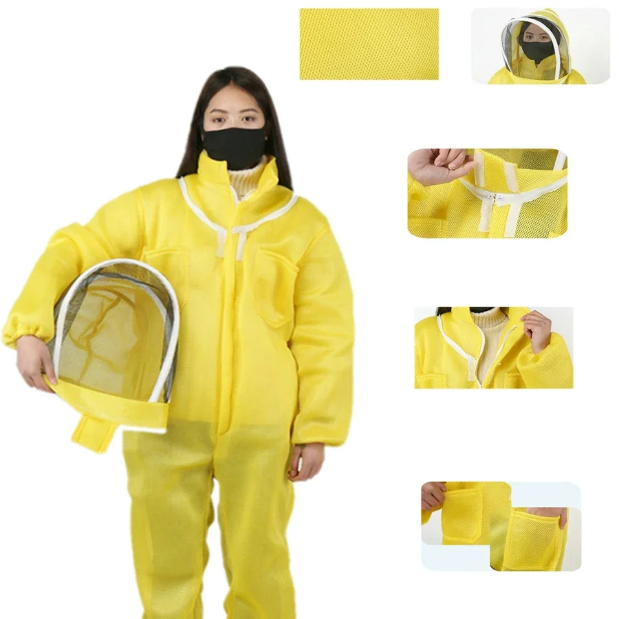 Apiculture Protective Breathable Anti Bee Beekeeping Suit Beekeeper Clothing