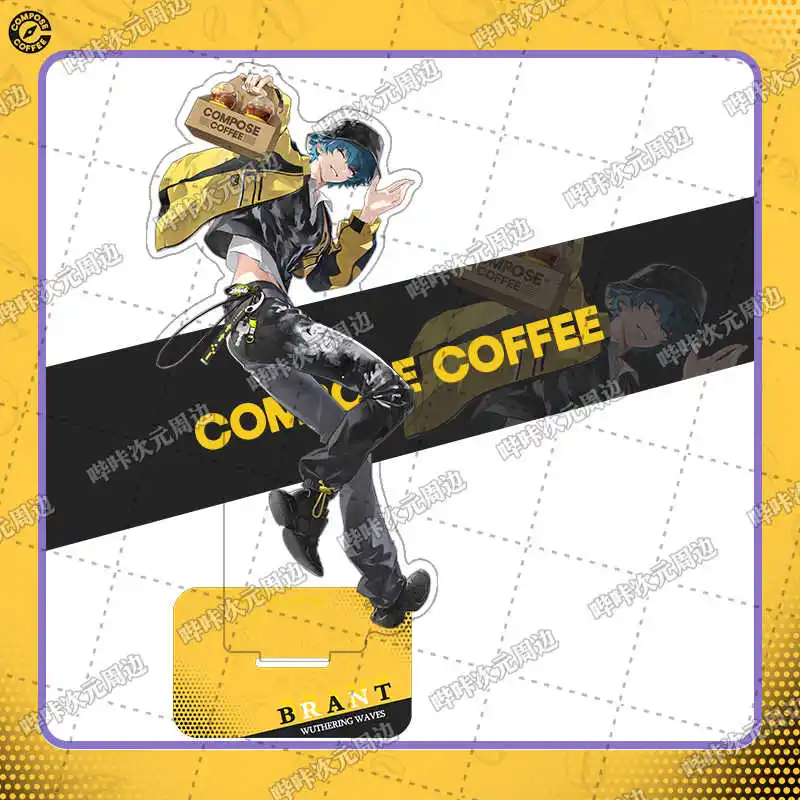 Wuthering موجات Brant Zani القهوة الكرتون الديكور الاكريليك حامل نموذج لجسم لوحة لعبة سطح المكتب الديكور تأثيري #2