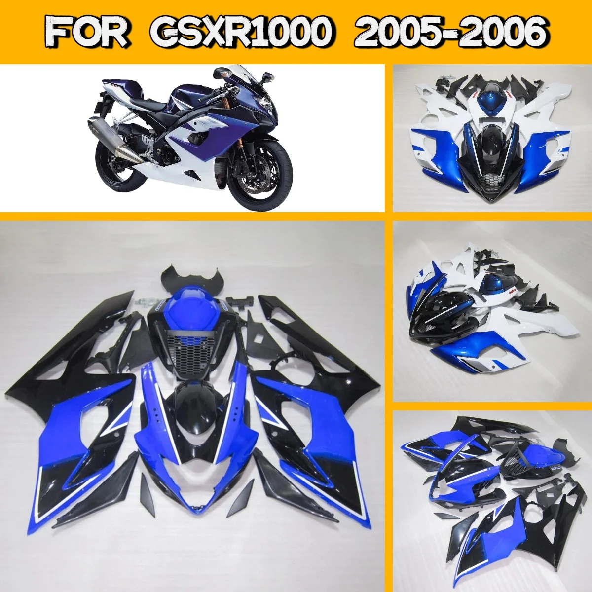 

Комплект обтекателей из АБС-пластика для мотоцикла Suzuki GSXR 1000 2005-2006 годов, уникальный дизайн, горячая новинка