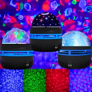 مصباح إسقاط الكرة السحرية ، تموج الماء ، جهاز التحكم عن بعد ، مصباح مكتب إبداعي ، ديكور رومانسي ، مصباح ليلي ، نجمة ، أورورا ، ملون ، S أعلى 6 مبيعات بقيادة طوق كرة السلة - رقم 3