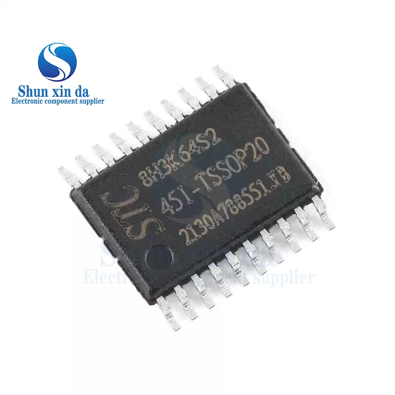 5PCS STC STC8H3K64S2 STC8H3K64S2-45I-TSSOP20 8H3K64S2 1T 8051 Microprocessor Microcontroller MCU IC Chip Brand New Authentic