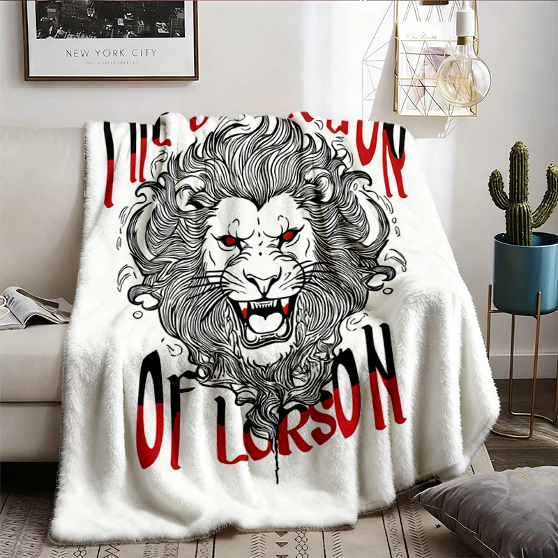 Black Lion of Lorson Cozy Blanket Empire of the Vampire Merch, Jay Kristoff Merch, Gabriel de Leon, Empire of the Damned