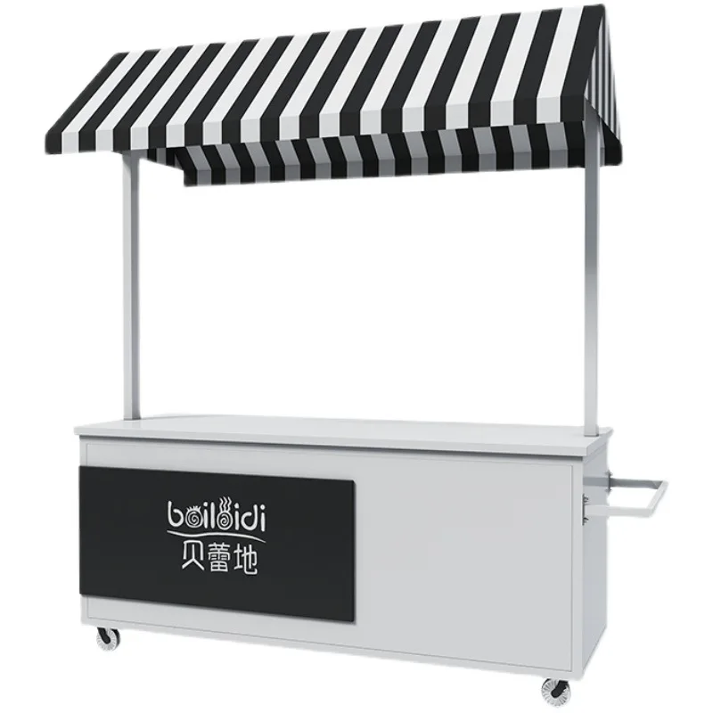 LH1 night market stall mobile snack cart, wrought iron flower cart,  supermarket promotion