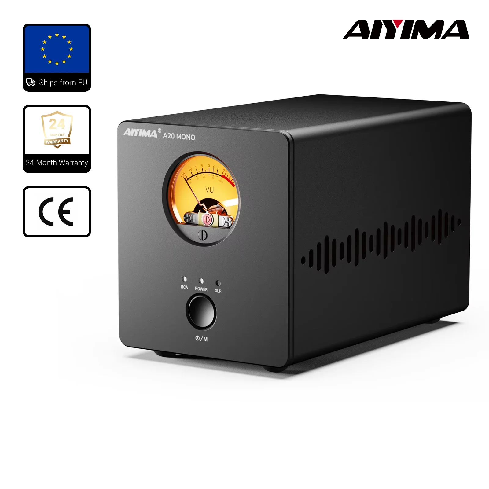 AIYIMA A20 MONO PFFB TPA3255 Leistungsverstärker 300W Klasse D MONO Verstärker XLR RCA TRS Eingang Sub-Ausgang HPF Home Audio 12V Trigger VU-Meter