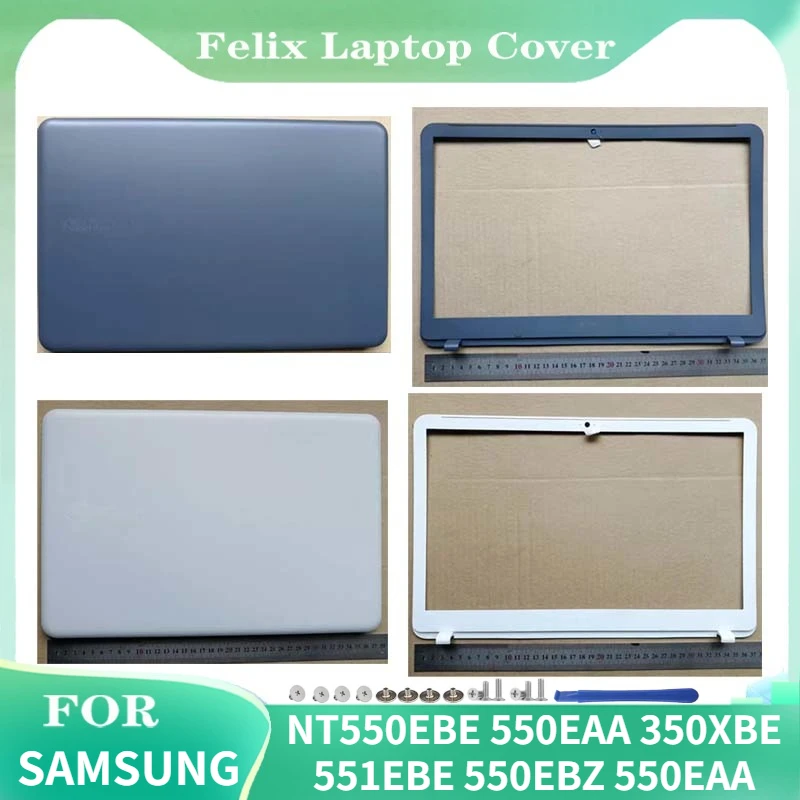 

New Case Shell For SAMSUNG NT550EBE 550EAA 350XBE 551EBE 550EBZ 550EAA Laptop LCD Back Cover/Top Cover/LCD Rear Lid Front Bezel