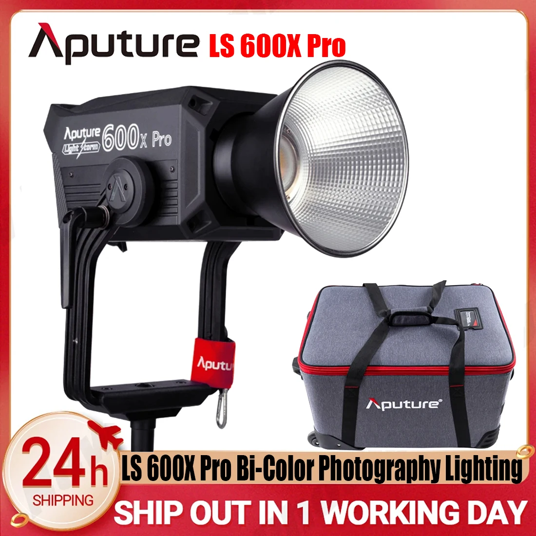 

Aputure LS 600X Pro 600W Bi-color LED Video Light 2700K-5600K Waterproof Fill Professional Video Lamp for Photography Studio