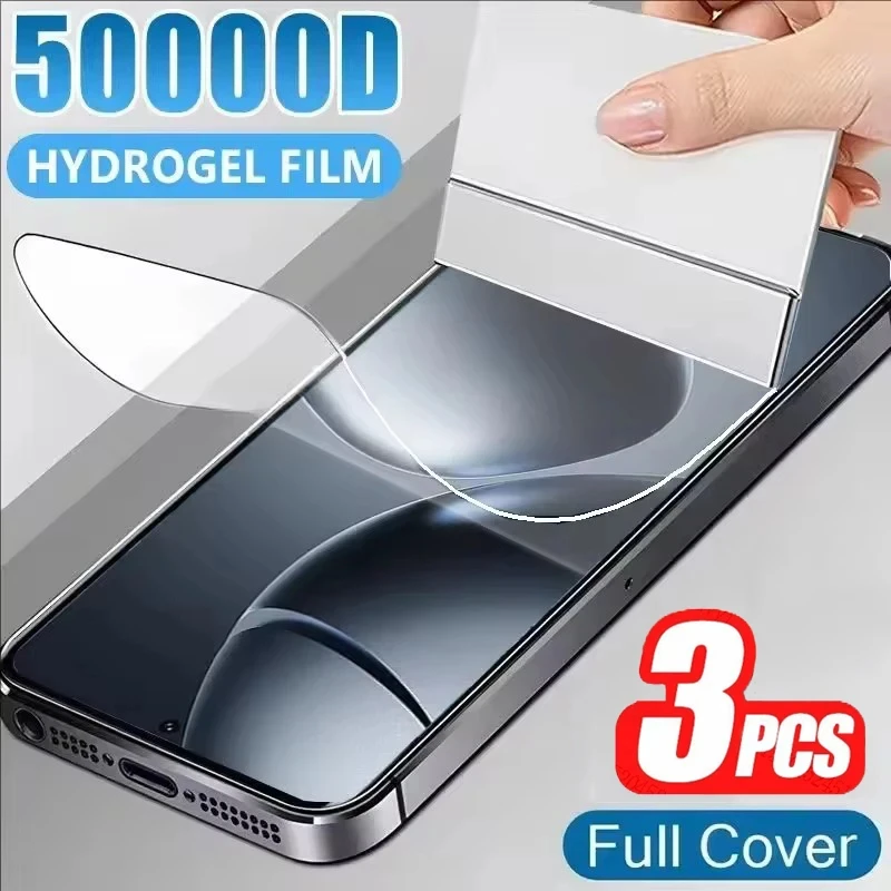 3 Stück Weiche Hydrogel-Folie für Xiaomi Redmi Note 13 Pro 5G 15 14 10T 12 11S 9S Redmi 13C 15C 14C10 9 Vollständiger Displayschutz