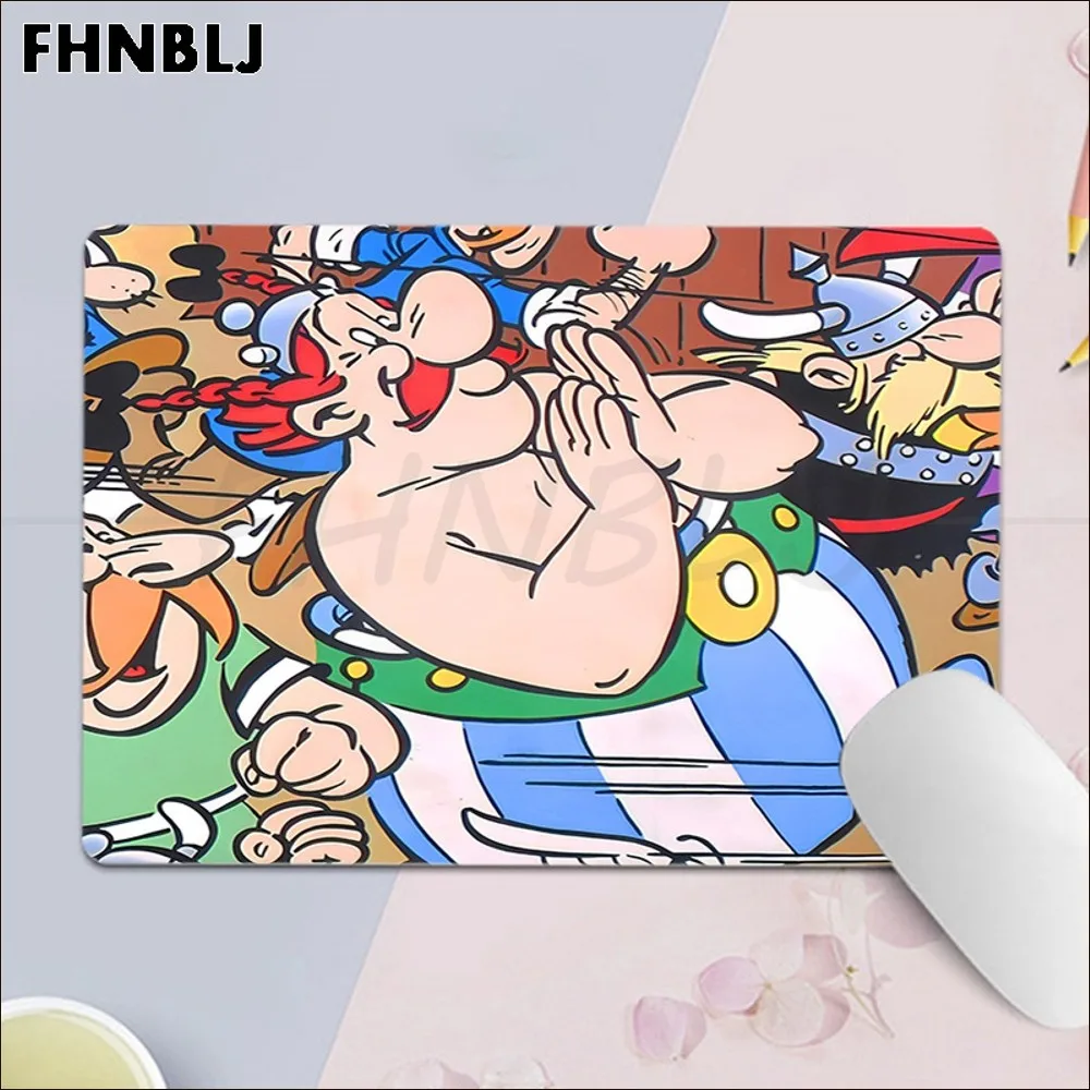 Asterix Obelix Mousepad Custom Skin Thickened Mouse Pad Gaming Keyboard Table Mat Office Supplies Room Decor Teen Girls Bedroom