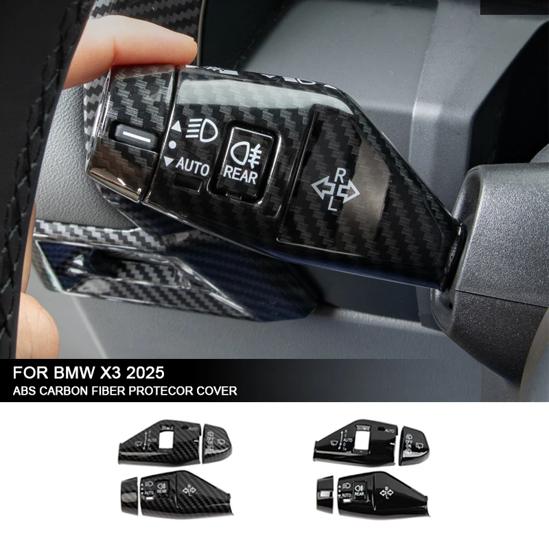 

Suitable For BMW X3 2025 Car Wiper Shift Lever Protective Cover ABS Anti-scratch Turn Signal Lever Decorative Cover Accessories