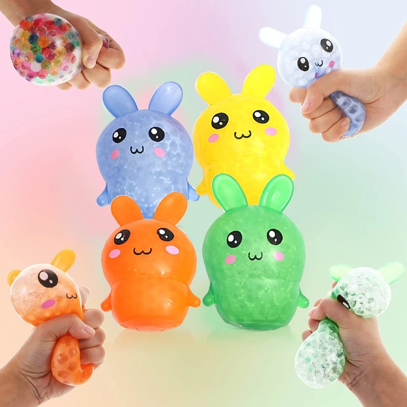 

2022 New Fidget Ball Squishy Toy Happy Easter Rabbit Pressure Relief DNA Balls for Autistic Toddler Stress & Tension Eliminate