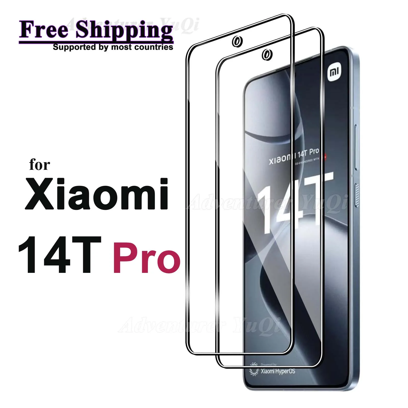 Screen Protector for Xiaomi 14T Pro Tempered Glass Crystal HD 9H Transparent Anti Scratch Case Friendly High Aluminum