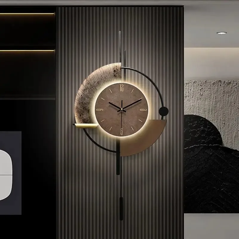 Wall Clocks Silent Luxury Wall Clock Minimalist Unique Clock Living Room Watches Interior Ornaments Accessories Objects