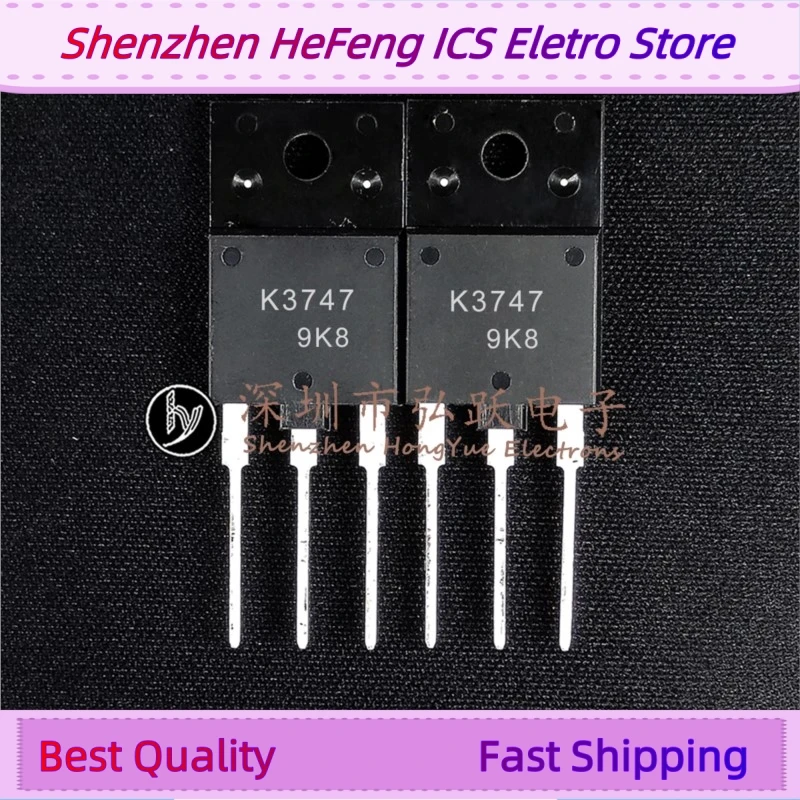 10PCS -20PCS K3747 2SK3747  TO-3PF 1500V 2A   Fast Shipping Quality Guarantee