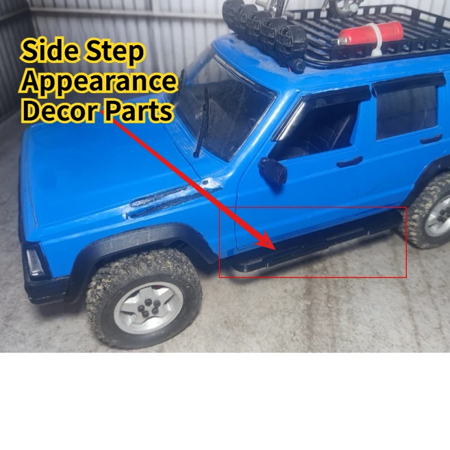 RC Crawler Upgrade Part Simulation Side Step Decor Modification for MN78 1/12 Scale Custom Size DIY Appearance Hobby Accessories