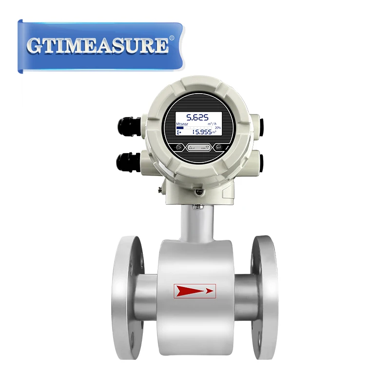 

High Precision High Quality Stainless Steel Electromagnetic Flowmeter Pulse Output 4-20mA Industrial Flowmeter