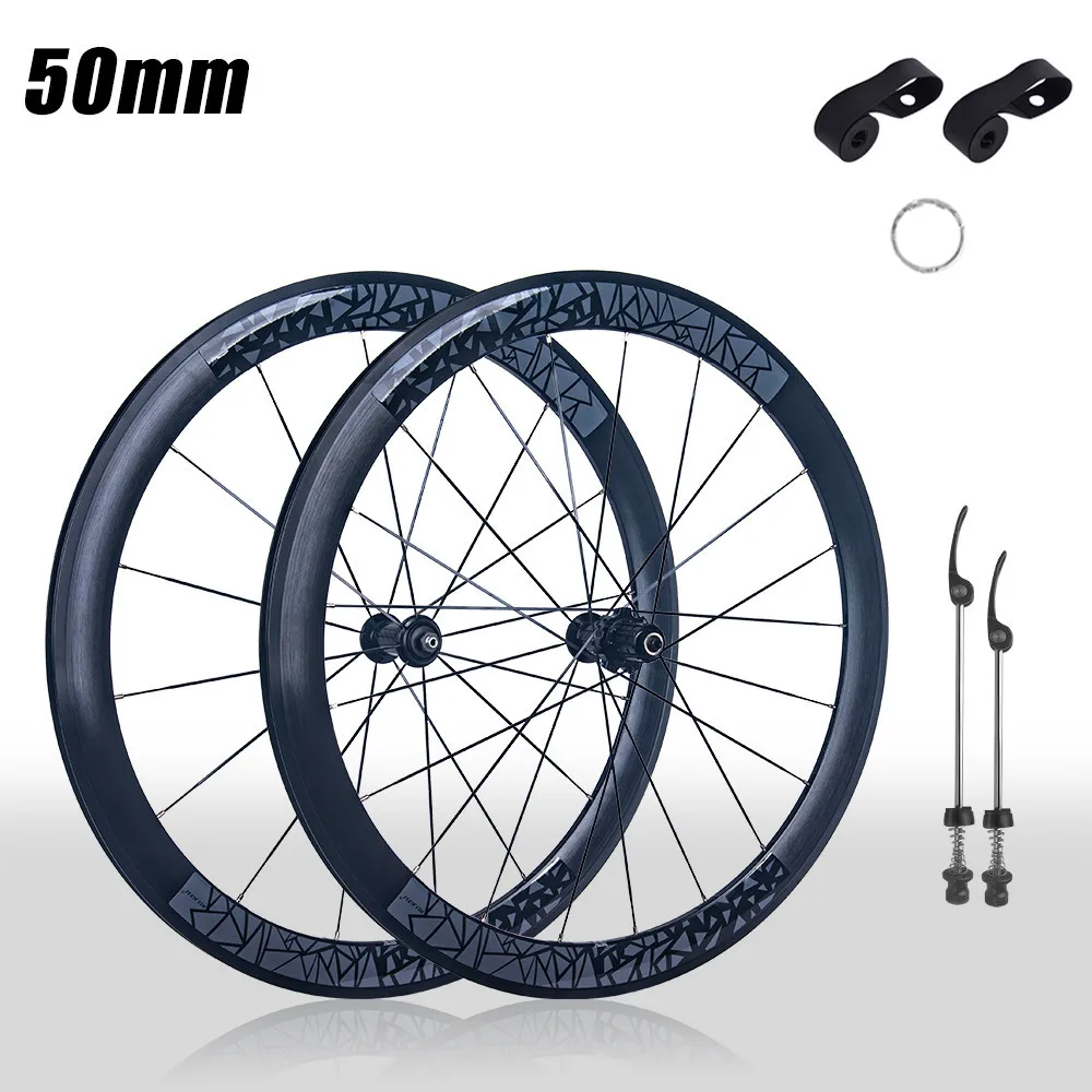 Neuer 700C 30/40/50mm Rennrad-Laufradsatz aus Aluminium mit Clincher-Felge, V-Bremse, Scheibenbremse, Steckachse und Center-Lock-Naben – Detail 30