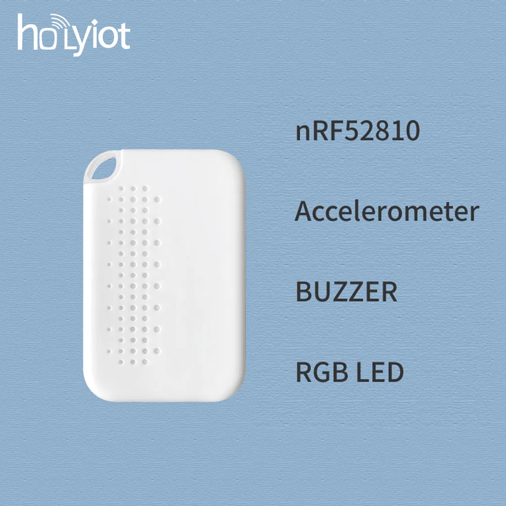 Holyiot nRF52810 ble beacon tag accelerometer sensor with buzzer Bluetooth 5.0 Low Power Consumption Module eddystone ibeacon