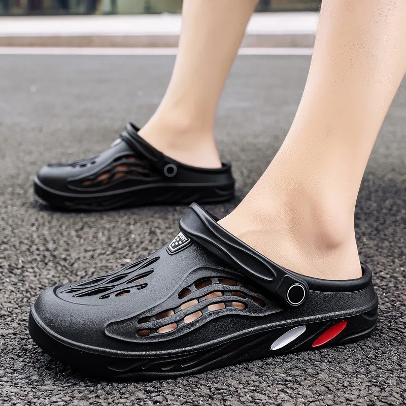Sandales Sabots Homme Grande Taille 48 49 en EVA Respirantes Légères Antidérapantes Chaussures de Plage d'Été pour Garçons Tendance Chaussons d'Extérieur