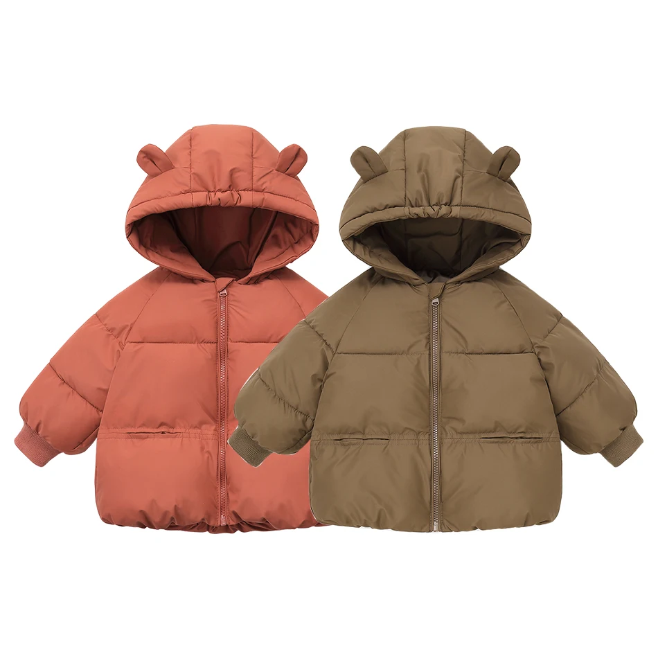 Cozy Cotton Coziness Kids Padded Down Parkas with Soft Lining Stylish Comfort Layering Designed Suitable for Both Boys and Girls