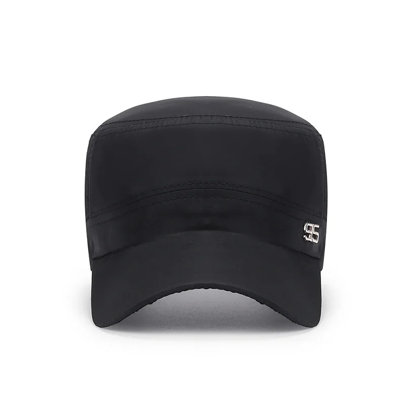 military cap flat top hat men's baseball hat spring summer men's outdoor sunshade mesh hat