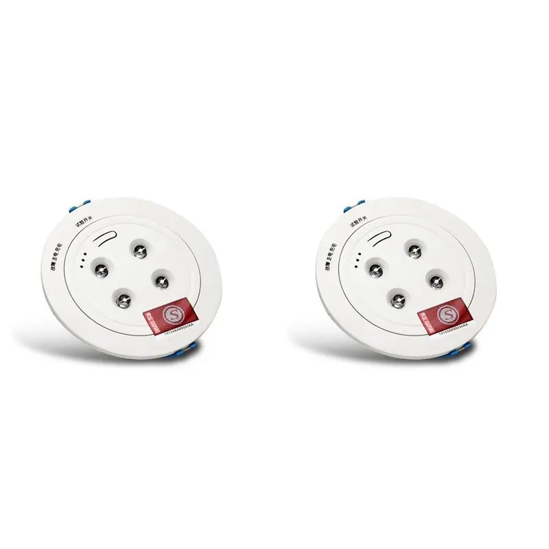 2X Emergency Light 4Led Light Source Emergency Tube Light With Built-In Lithium Battery Embedded Ceiling Lamp