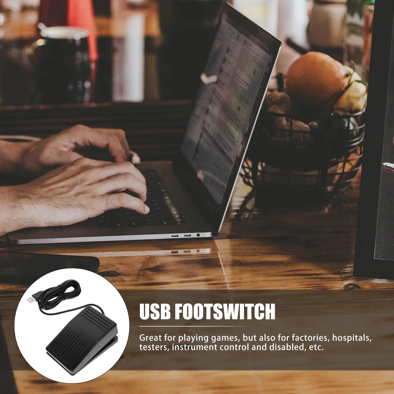 Pedal de Pé USB de Plástico co - Usb Foot Pedal Gaming avaliação e preço