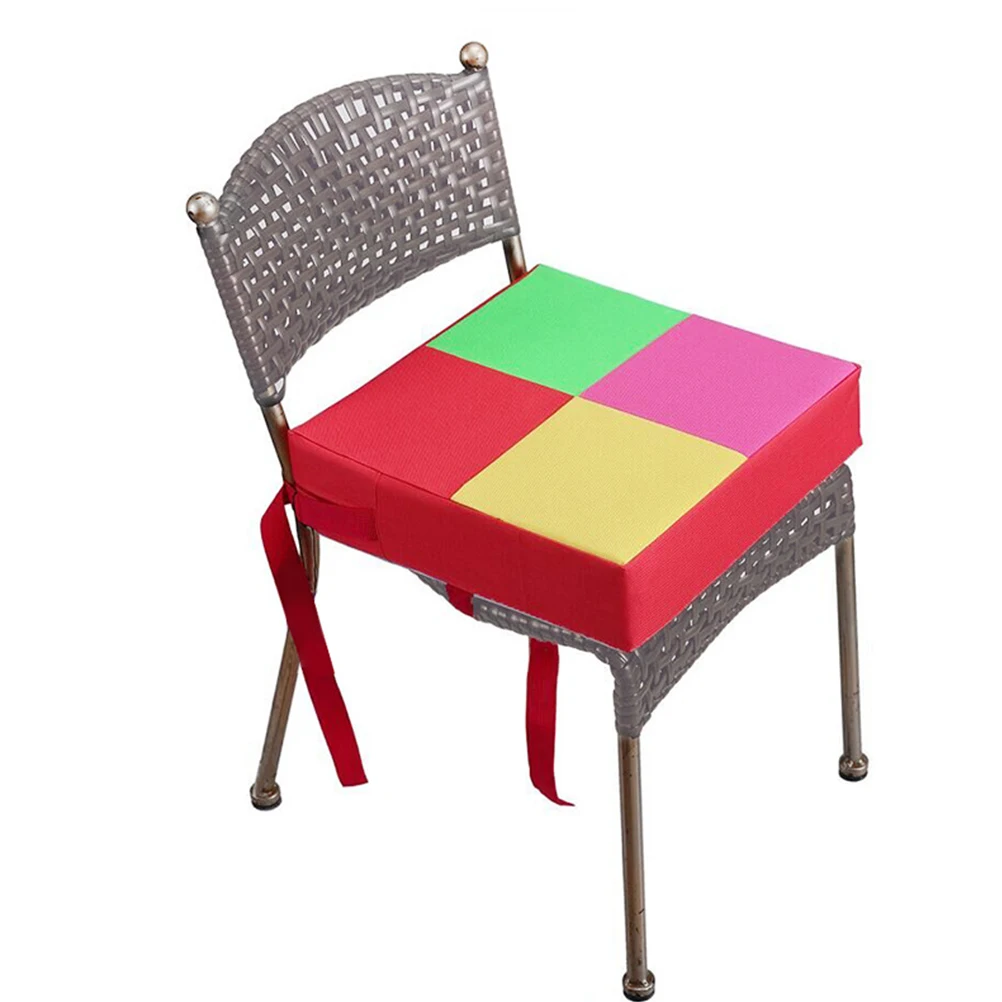 

Baby Dining Chair Booster Cushion Kids Seat Pad Adjustable Straps Removable Cover Easy Clean Lightweight Portable Home