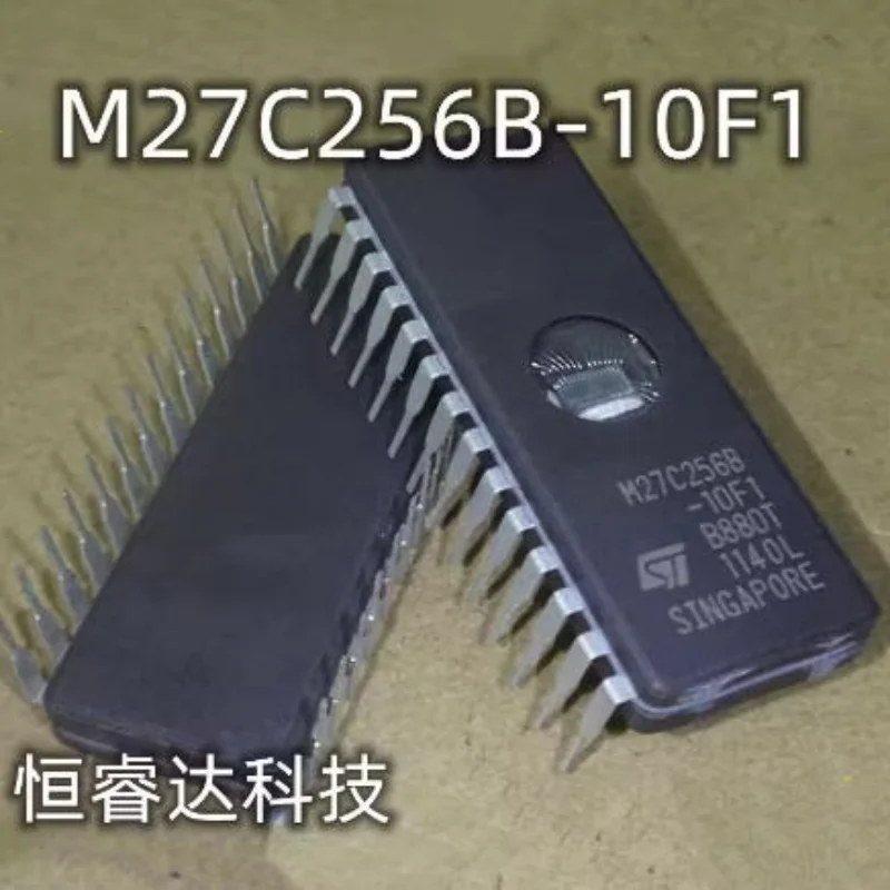 5PCS/ 10PCS M27C256-10F1 M27C256B-10F1 M27C256 27C256 M27C256B DIP28 IC EPROM UV 256KBIT 100NS Memory Chips best Quality